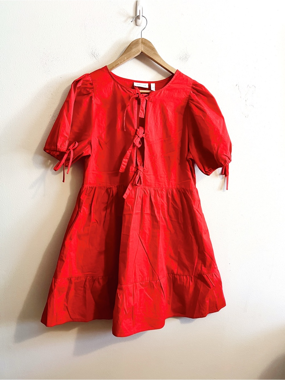Willow & Root Front Tie Bubble Dress - Picture 2 of 11